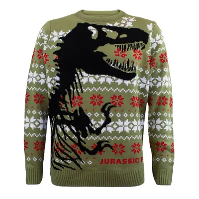 sveter unisex Jurassic Park - Christmas Jumper Dino Skeleton - NNM - LBE-JRPK-002