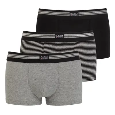 Pánske boxerky 17302913 99S 3pack šedá-prúžok-čierne - Jockey