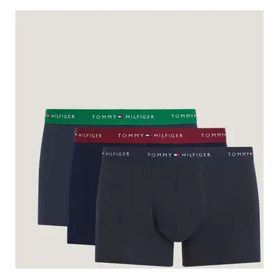 Pánske boxerky 3-PACK UM0UM02763 0SS tm. modrá - Tommy Hilfiger