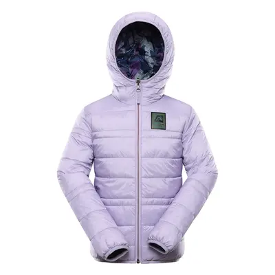 Dětská oboustranná bunda hi-therm ALPINE PRO EROMO pastel lilac varianta pd 104-110