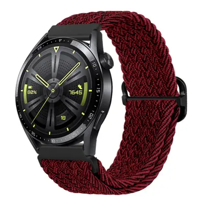 BStrap Braid Nylon remienok na Huawei Watch GT3 42mm, red black (SSG034C0308)