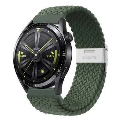 BStrap Elastic Nylon 2 remienok na Huawei Watch GT3 46mm, olive green (SSG027C0509)