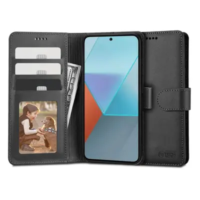 Tech-Protect Wallet knižkové puzdro na Xiaomi Redmi Note 13 4G, čierne