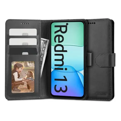 Tech-Protect Wallet knižkové puzdro na Xiaomi Redmi 13, čierne