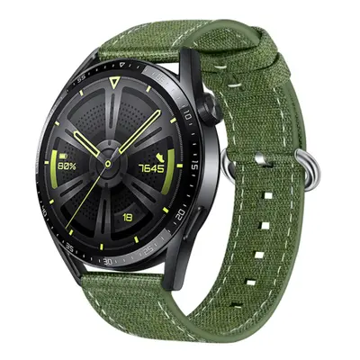 BStrap Denim remienok na Huawei Watch GT/GT2 46mm, olive green (SSG031C0803)