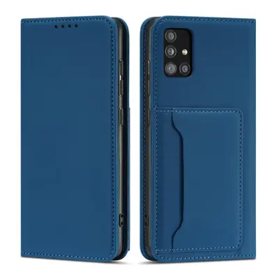 MG Magnet Card knižkové kožené puzdro na Xiaomi Redmi Note 11, modré