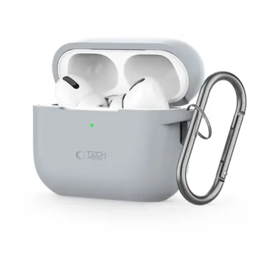 Tech-Protect Silicone Hook puzdro na Apple AirPods Pro 1 / 2, sivé