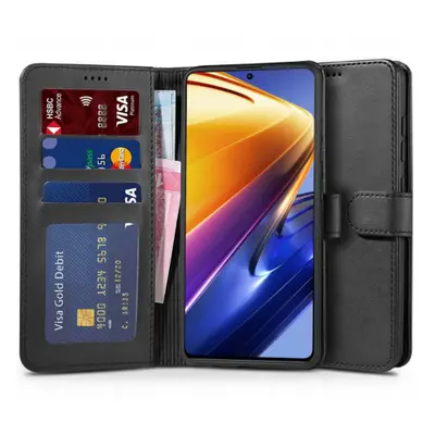 Tech-Protect Wallet knižkové puzdro na Xiaomi Poco F4 5G, čierne