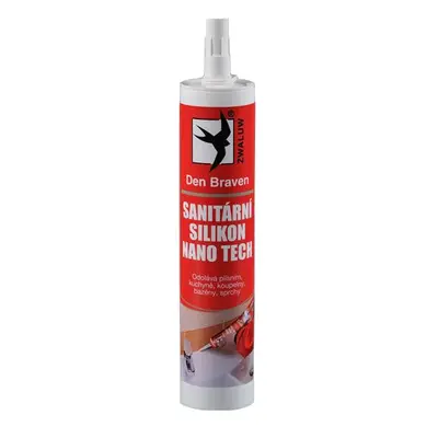 Den braven Den Braven, Sanitárny silikón Nano Tech strieborný šedý 280ml