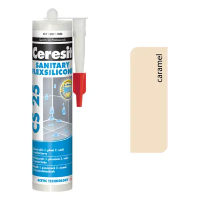 Ceresit CS 25 Sanitary 46 Caramel 280ml - sanitárny silikón