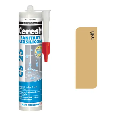 Ceresit CS 25 Sanitary 44 Toffi 280ml - sanitárny silikón