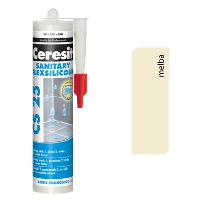 Ceresit CS 25 Sanitary 22 Melba 280ml - sanitárny silikón