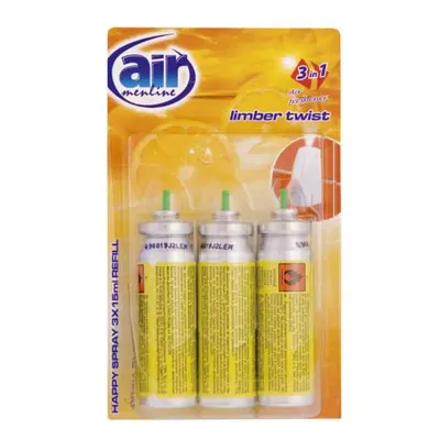 Air menline Limber Twist happy spray náhradne náplne do osviežovača 3 x 15 ml