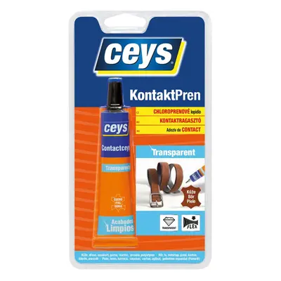 Ceys KontaktPrén Transparent - lepidlo vhodné na obuv, drevo, gumu, kartón, kaučuk, plsť, kov 30