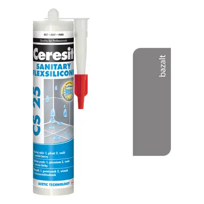 Ceresit CS 25 Sanitary 15 Bazalt 280ml - sanitárny silikón