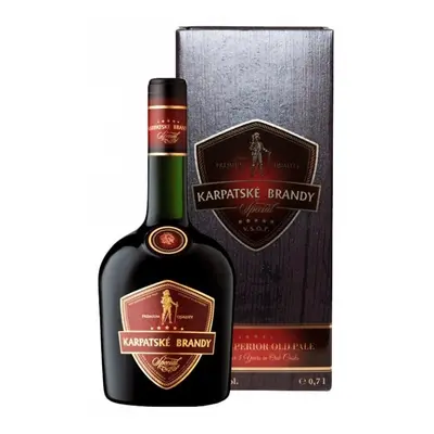 Karpatské brandy ŠPECIÁL kartón 40% 0,7L