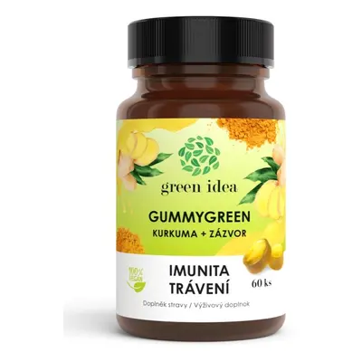 Topvet Green Idea GummyGreen Kurkuma + Zázvor 60 ks