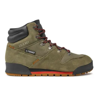 Pánska vysoká turistická obuv ADIDAS Terrex Snowpitch C.Rdy olive strata bronze strata orange