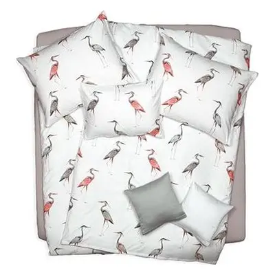 SCANquilt obliečky SATÉN DESIGN water birds pastelové