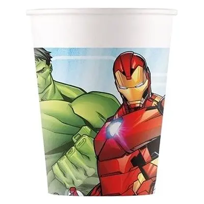 Papierové poháriky Avengers – 200 ml – 8 ks