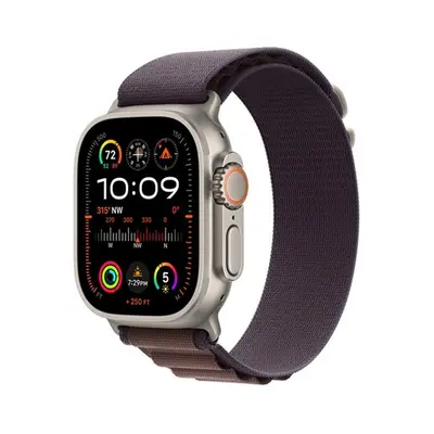 APPLE WATCH ULTRA 2 GPS + CELLULAR, 49MM TITANIUM CASE WITH INDIGO ALPINE LOOP - MEDIUM, MRET3CS