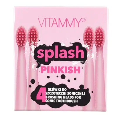 VITAMMY SPLASH, NAHRADNE NASADY NA ZUBNE KEFKY SPLASH, RUZOVA, 4 KS