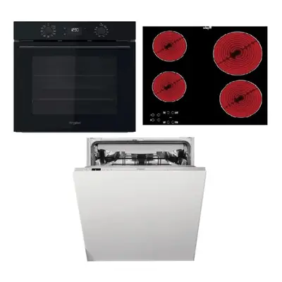 Rúra Whirlpool OMK58CU1SB + umývačka riadu WIC3C26F + varná doska AKT8090NE