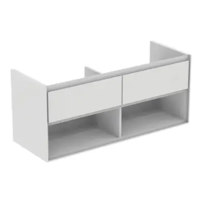 Kúpeľňová skrinka pod umývadlo Ideal Standard Connect Air 120x44x51,7 cm v kombinácii biela lesk