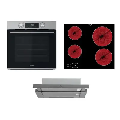 Rúra Whirlpool OMK58CU1SX + sklokeramická varná doska AKT8090NE + odsávač pár AKR7491IX SETWH21