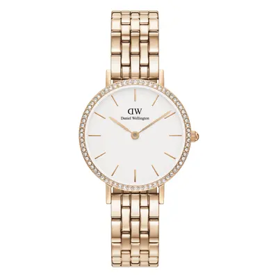 Daniel Wellington DW Watch Petite Lumine Bezel 5-Link Melrose Rose Gold