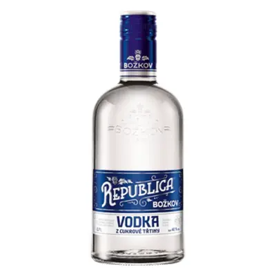 Božkov REPUBLICA Vodka z cukrovej trstiny 40% 0,7L (holá fľaša)