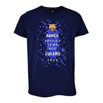 FC Barcelona pánske tričko Logos navy