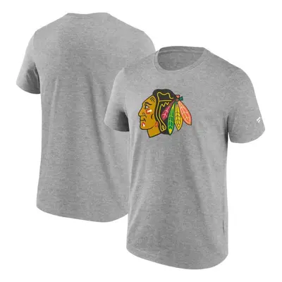 Chicago Blackhawks pánske tričko Primary Logo Graphic T-Shirt grey