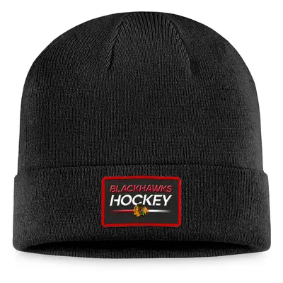 Chicago Blackhawks zimná čiapka Authentic Pro Prime Cuffed Beanie black