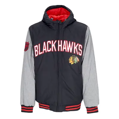 Chicago Blackhawks pánska bunda s kapucňou Cold Front Polyfilled Padded Jacket w. Hood