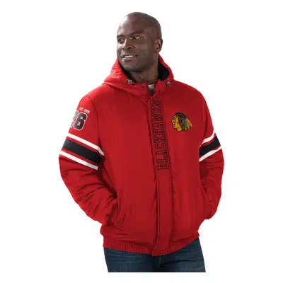 Chicago Blackhawks pánska bunda s kapucňou Tight End Winter Jacket