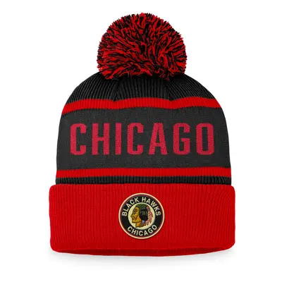 Chicago Blackhawks zimná čiapka Heritage Beanie Cuff with Pom