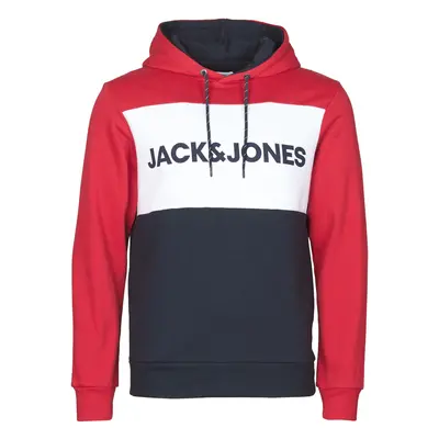 Jack & Jones JJELOGO BLOCKING Mikiny Červená