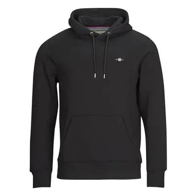 Gant REG SHIELD HOODIE Mikiny Čierna