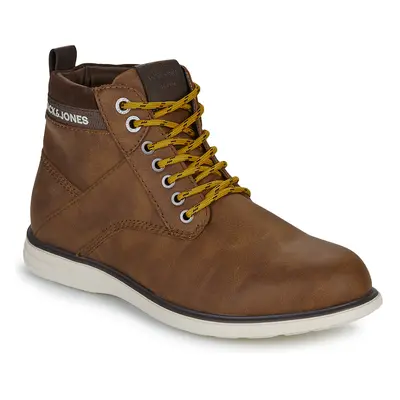 Jack & Jones JFWDENVER PU COMBO BOOT Polokozačky Hnedá