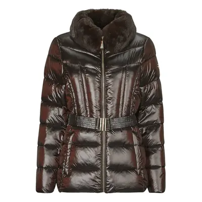 MICHAEL Michael Kors PACKABLE JACKET W FX FUR TRIM Bundy Hnedá