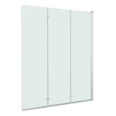 vidaXL Skladací sprchový kút panely 130x138 cm ESG