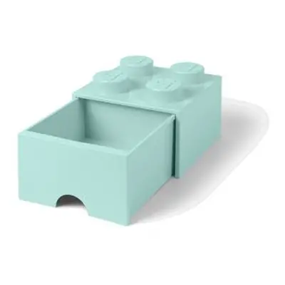 LEGO úložný box 4 s šuplíkom - aqua