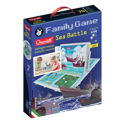 Quercetti Family Game Sea Battle – strategická hra Lode (námorná bitka)