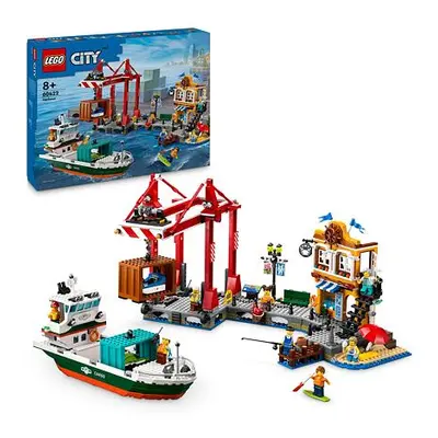 LEGO® City 60422 Prístav s nákladnou loďou