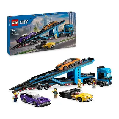 LEGO® City 60408 Kamión na prepravu áut so športiakmi