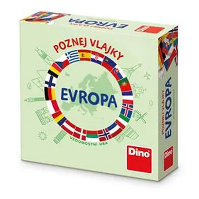 Dino SPOZNAJ VLAJKY EURÓPA Cestovná hra CZ