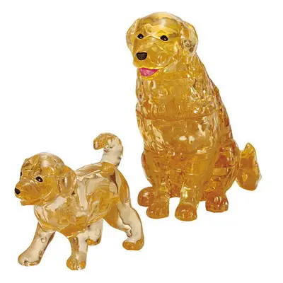 Betexa Retriever s mláďaťom - 3D Kryštál puzzle