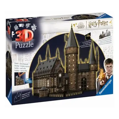 Ravensburger Harry Potter: Rokfortský hrad - Veľká sieň (Nočná edícia) 3D Puzzle 540 dielikov