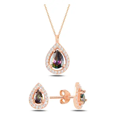 Olivie Stříbrná souprava MYSTIC TOPAZ ROSE 5731